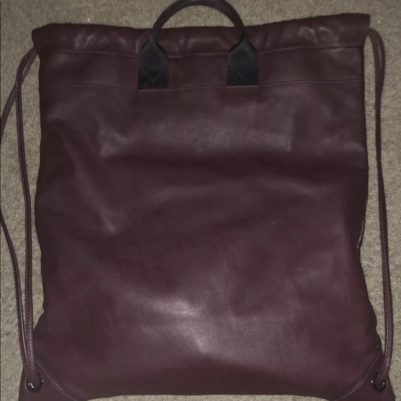 Maroon MK drawstring backpack unisex main image 4